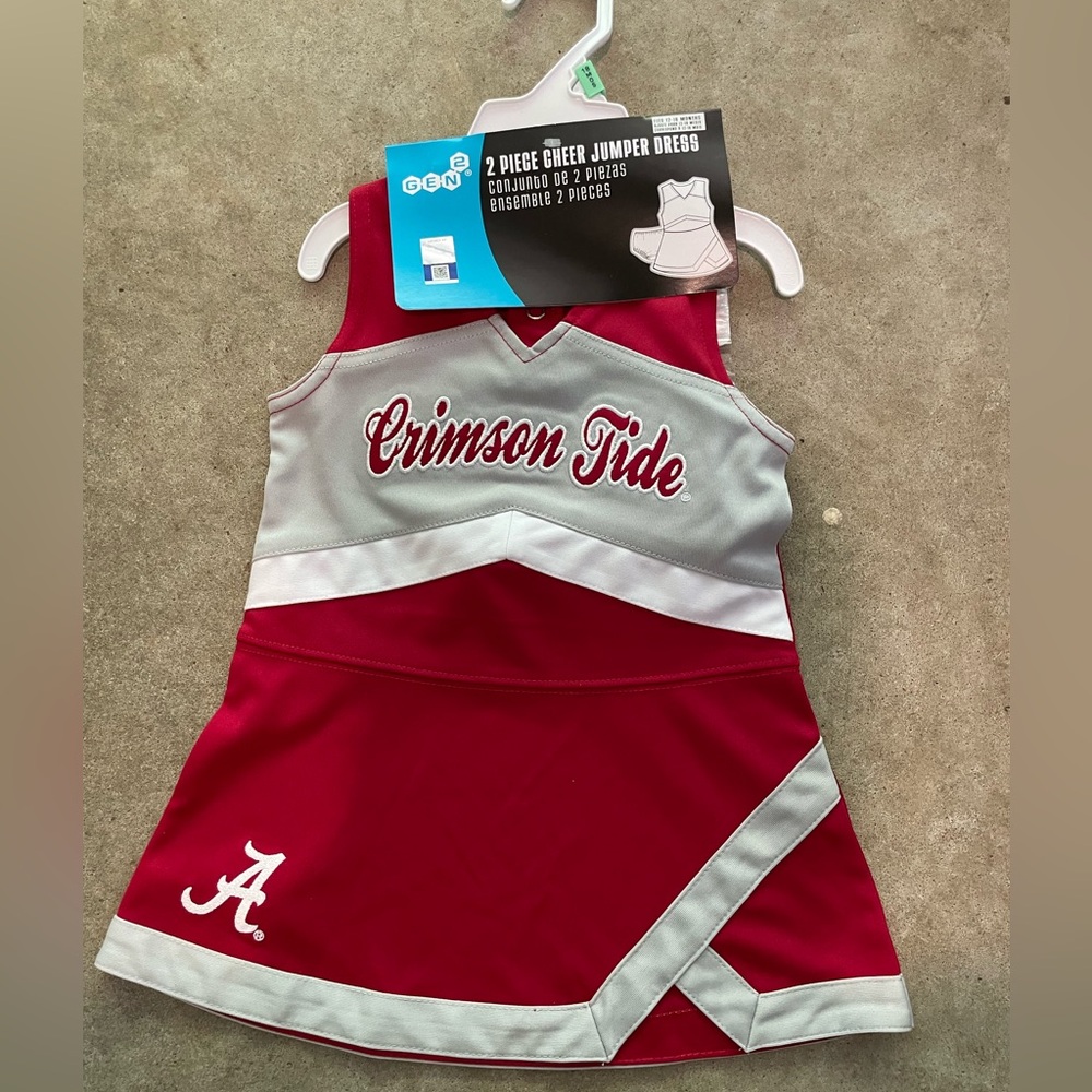 18 month Alabama cheer outfit. Brand new with tags